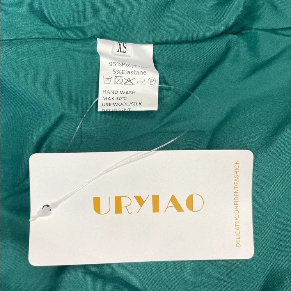 Emerald Green Floral Ruched Bodice Maxi Dress Women’s XS - Picture 6 of 7